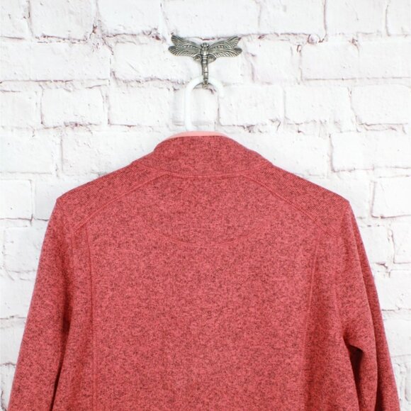 LL Bean Sweater Fleece Full Zip Jacket Smooth Rugged Red Size 1X - Picture 8 of 10
